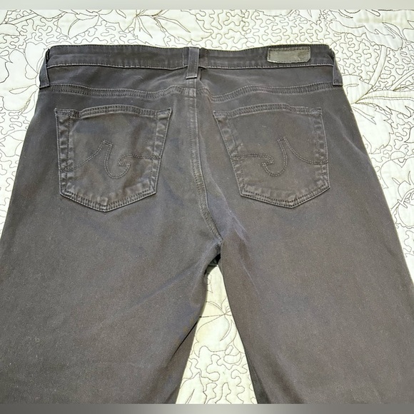 AG THE STILT Cigarette Leg Black Jean with Fringe Edge. Sz 28 - Picture 8 of 15